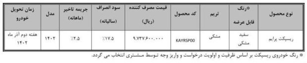 شرایط فروش بهمن رسپکت