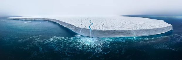 کلاهک یخی Austfonna، تصویر منتخب مسابقه عکاسی با پهپاد Siena 2023