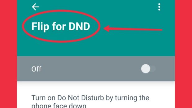 تماس بی صدا در اندروید با قابلیت Flip for dnd