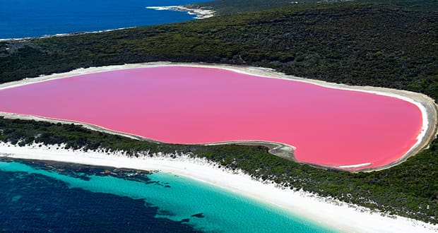 دریاچه صورتی در استرالیا