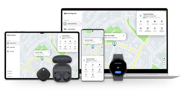سرویس SmartThings Find سامسونگ