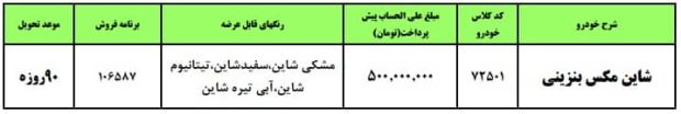 شرایط فروش دانگ فنگ شاین مکس