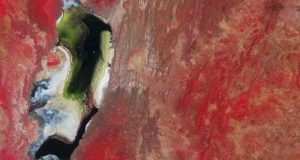 تصویر مادون قرمز از کره زمین در جریان مأموریت سنتینل ۲