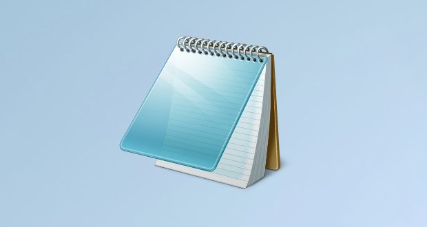 کاراکتر شمار برنامه Notepad ویندوز
