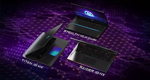 سه لپ تاپ جدید MSI در نمایشگاه CES 2024