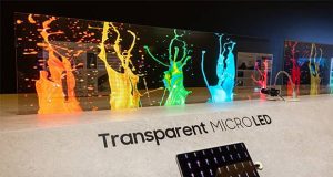 اولین نمایشگر میکرو ال ای دی - MicroLED شفاف در دنیا از سامسونگ