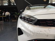 نمای جلو سراتو جی تی لاین وارداتی در نمایشگاه خودرو تهران