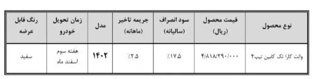 فروش فوری وانت کارا تک کابین