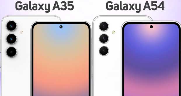 مقایسه گلکسی آ35- Galaxy A35 با گلکسی آ54- Galaxy A54