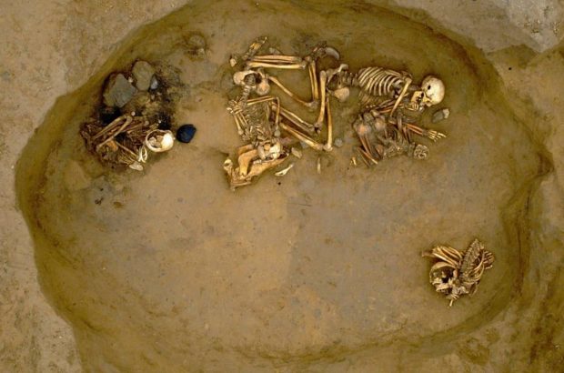 کشف مقبره باستانی دو هزار ساله از بقایای انسان در کنار حیوانات خانگی