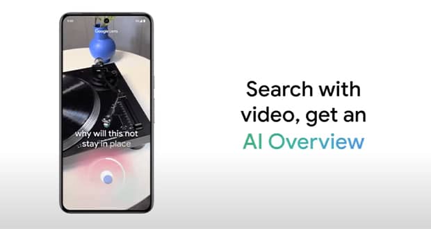 قابلیت جستجو با ویدیو هوش مصنوعی گوگل