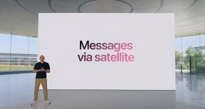iOS 18 پیام اتصال ماهواره‌ای