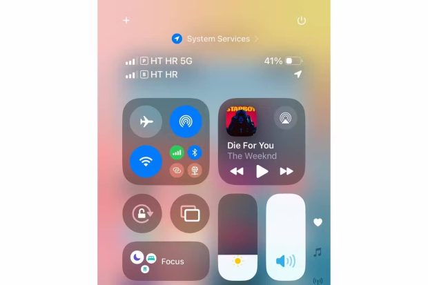 کنترل سنتر iOS 18