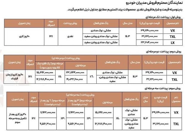 شرایط فروش اکستریم - آبان ۱۴۰۳