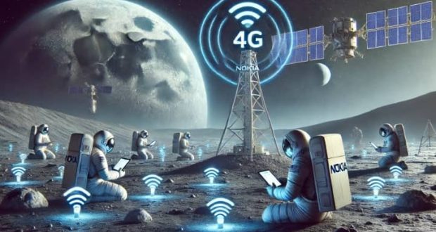 شبکه 4G نوکیا روی ماه