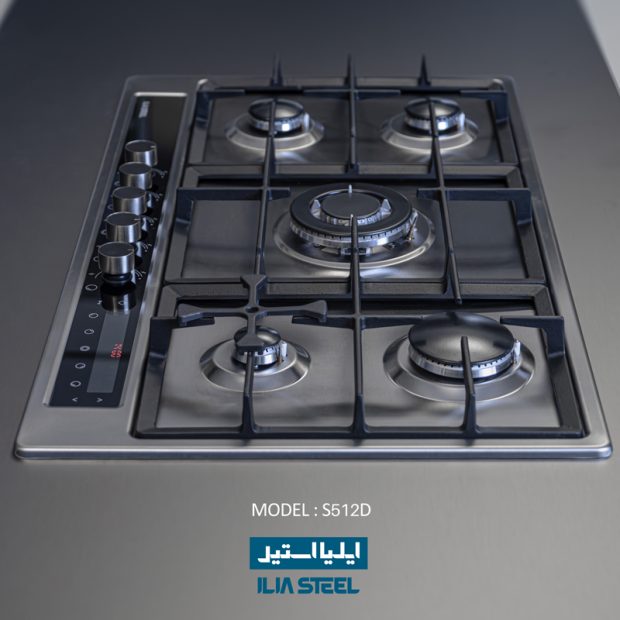 اجاق گاز صفحه‌ای S512D ایلیااستیل