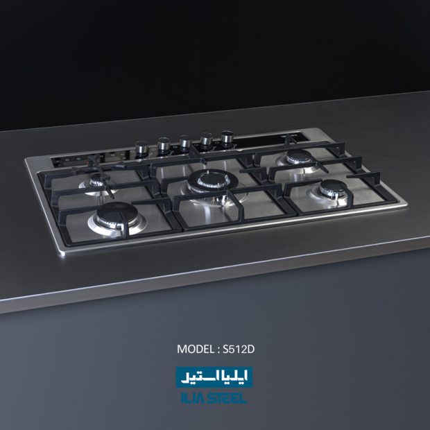 اجاق گاز صفحه‌ای S512D ایلیااستیل