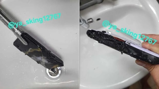 انفجار باتری گلکسی اس 25 پلاس