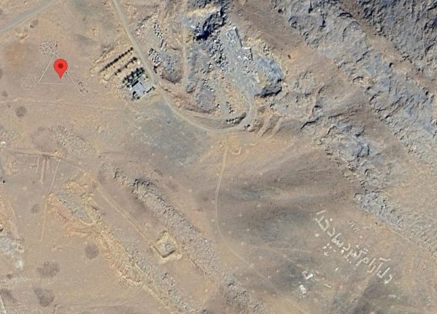 ستاره داوود در نزدیکی شهر خمین روی گوگل مپ