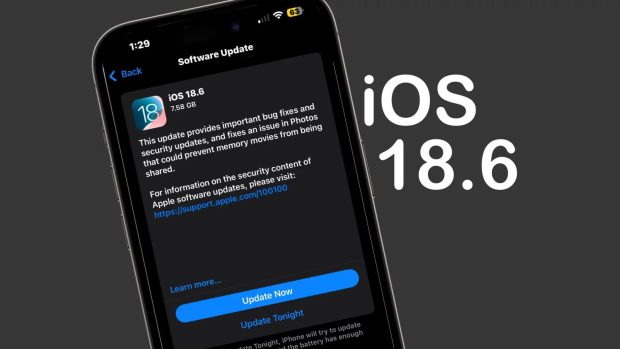 آپدیت iOS 18.6
