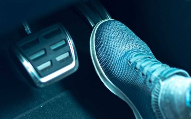 stuck accelerator pedal