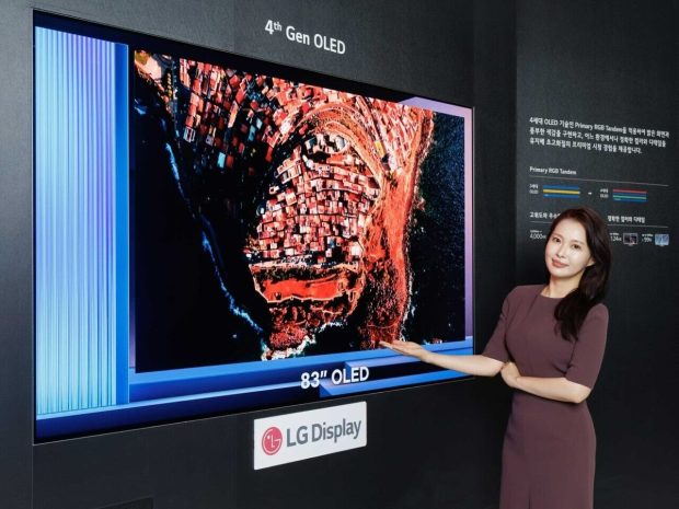 سریع‌ترین پنل OLED جهان ال جی