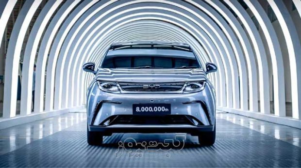 آمار فروش سال 2025 شرکت BYD