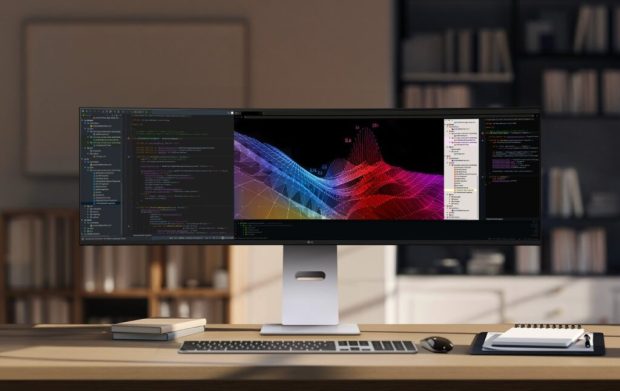 مانیتور منحنی فوق عریض ال جی