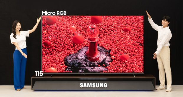 سامسونگ از اولین نمایشگر Micro RGB جهان با سایز 115 اینچ رونمایی کرد