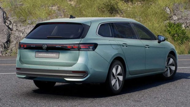 نمای عقب فولکس واگن پاسات 2025