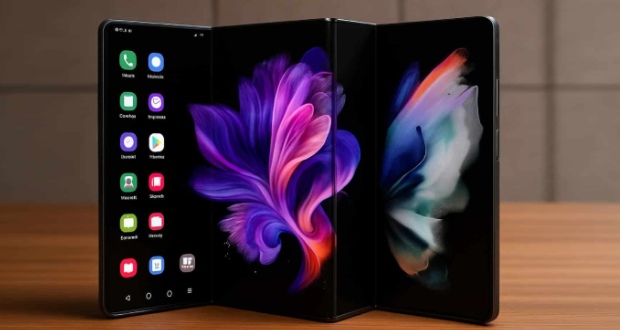 دوربین گوشی تاشو سه تکه سامسونگ