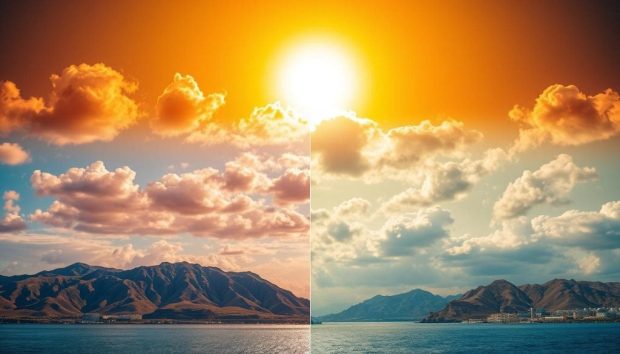 رنگ آبی آسمان