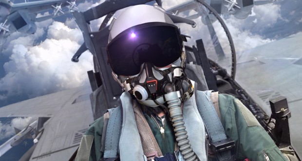 ماسک اکسیژن خلبان جنگنده