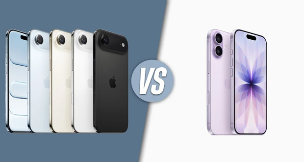 مقایسه آیفون 17 آیفون ایر