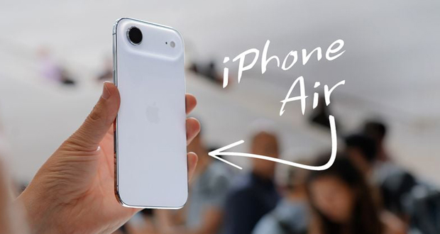 ضخامت آیفون ایر