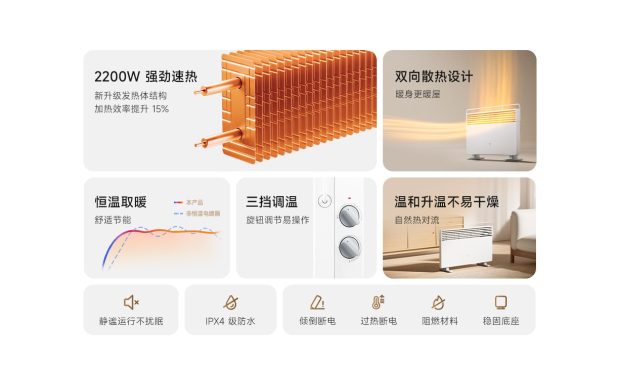 بخاری برقی جدید شیائومی