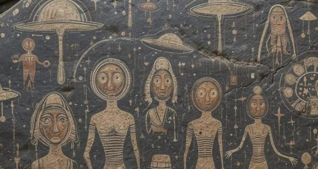 نقاشی های ۱۰ هزار ساله در غاری در هند