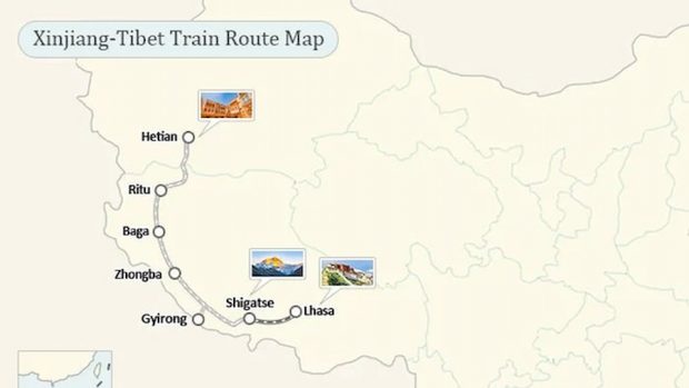 شبکه ریلی ۵ هزار کیلومتری در تبت