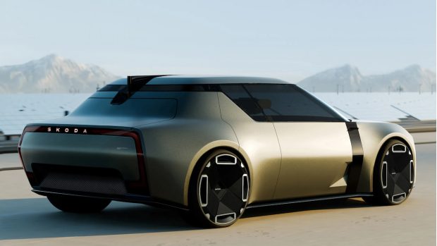 نمای عقب کانسپت اشکودا 1000 MBX