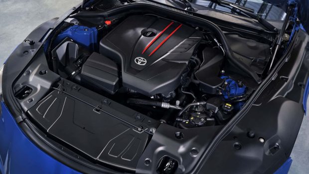 نمای پیشرانه تویوتا سوپرا GR اسپرت