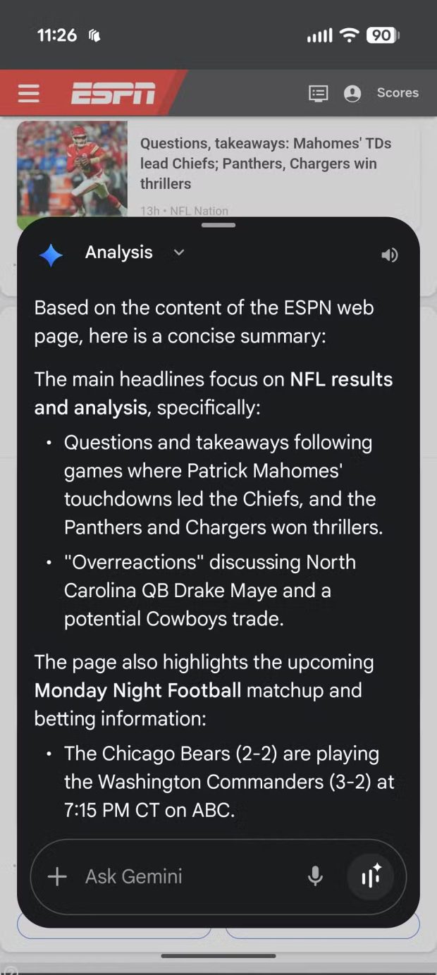 جمنای در گوگل کروم