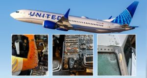 برخورد شی ناشناس در آسمان یوتا به هواپیما