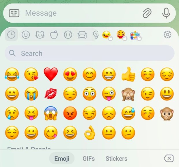 طراحی شیشهای تلگرام