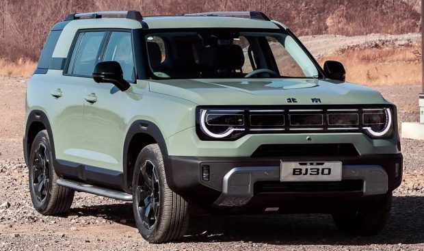 نمای جلو بایک BJ30e دیار خودرو