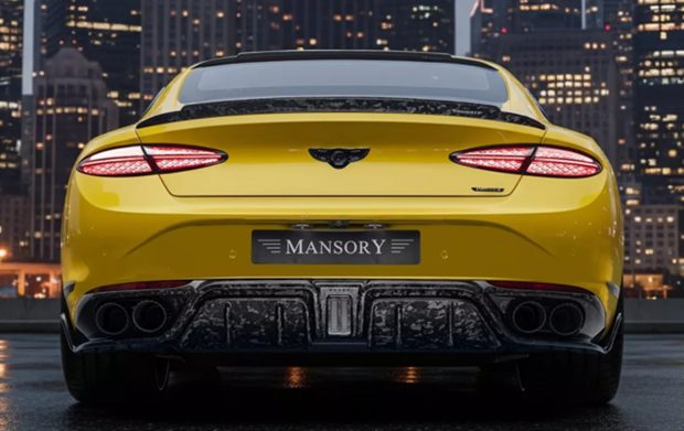 نمای عقب بنتلی کانتیننتال GT منصوری