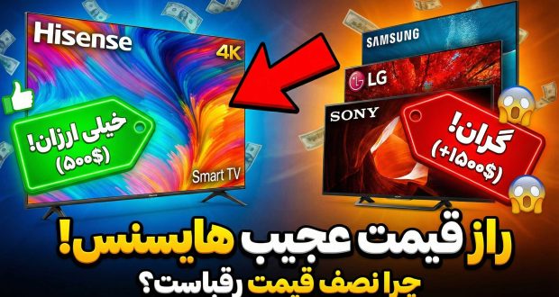 قیمت تلویزیون هایسنس