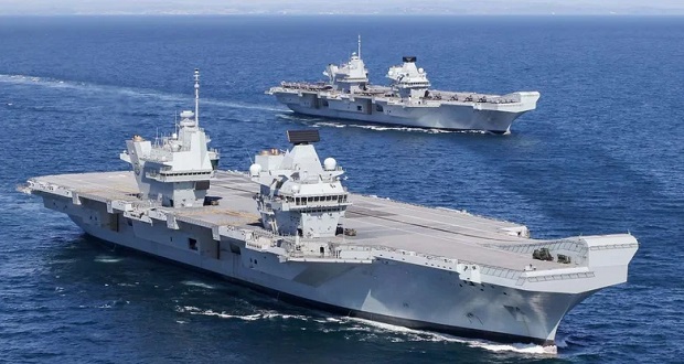 ناو هواپیمابر بریتانیا چند جت جنگنده می‌تواند حمل کند