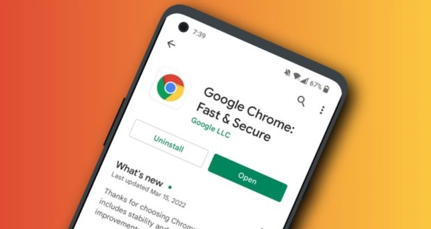 آپدیت مرورگر کروم