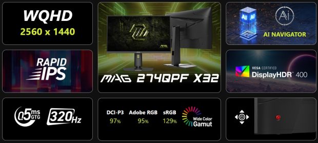 مانیتور گیمینگ MAG 274QPF X32