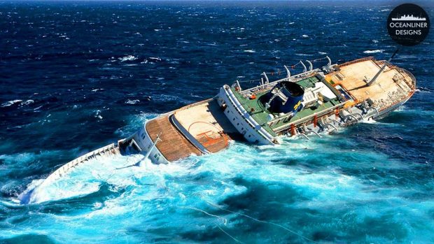 کاپیتان غرق شدن کشتی